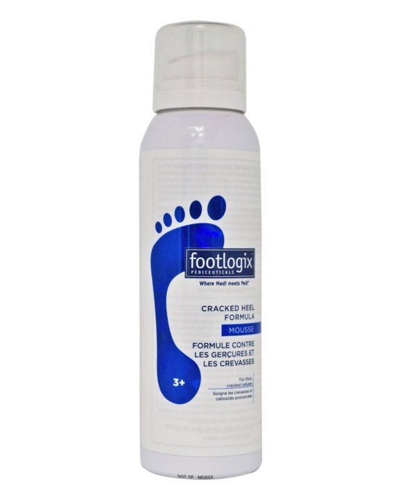 Footlogix Cracked Heel Formula mousse bottle