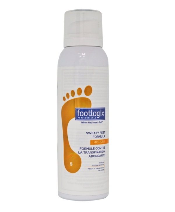 Footlogix Sweaty Feet Formula mousse bottle